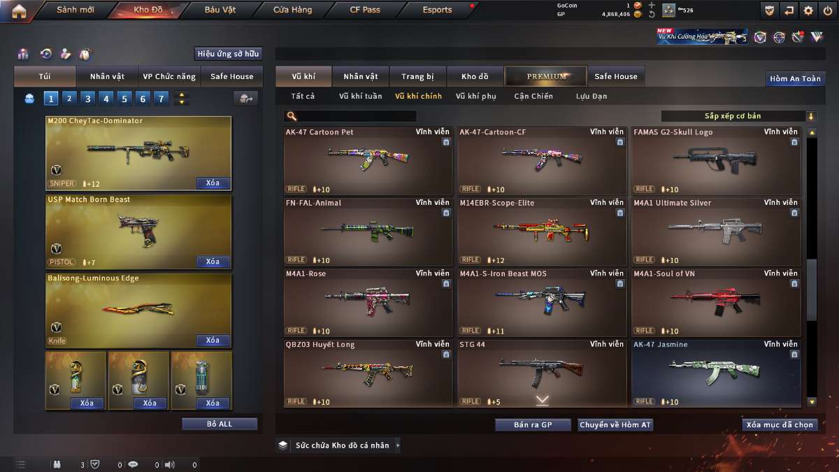 shop acc cf uy tin gia re